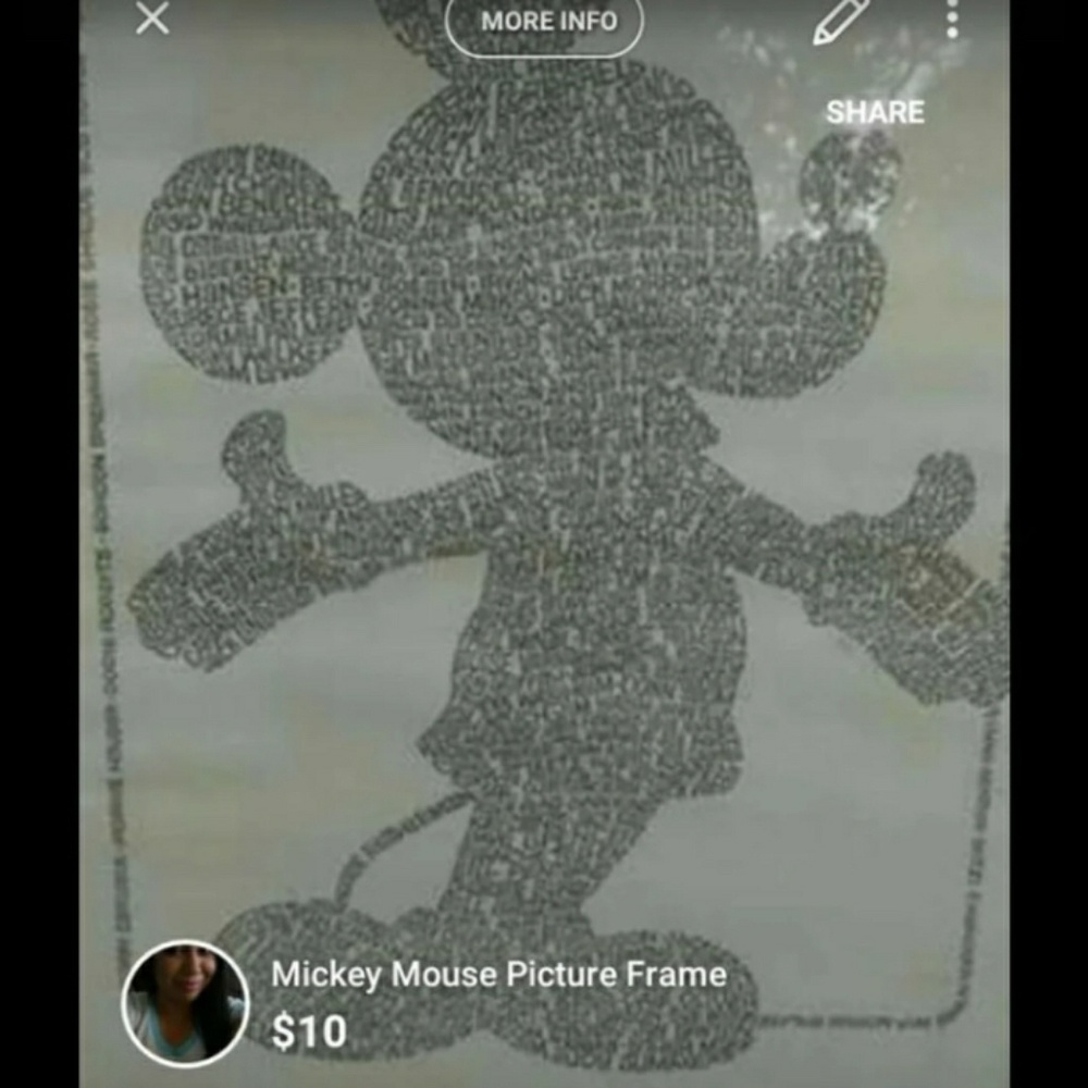 Mickey Mouse Picture Frame